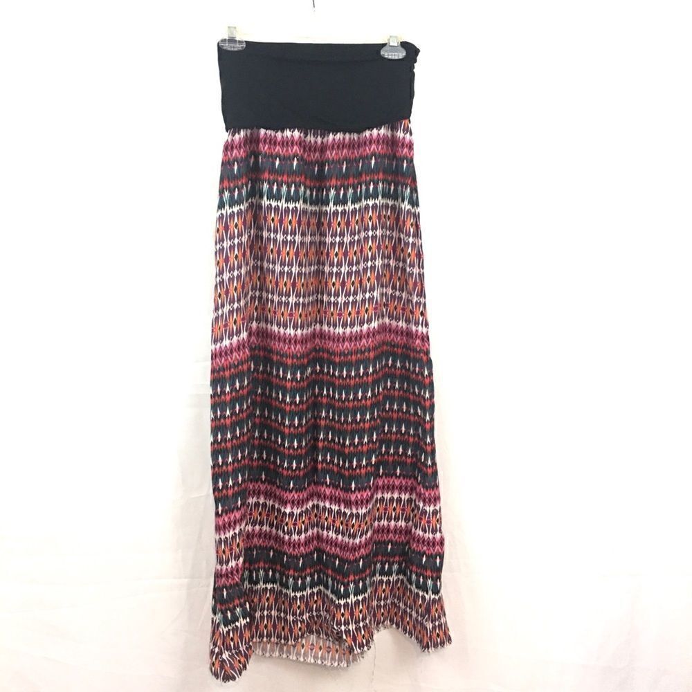 Roxy Bandeau Top Aztec Strapless Maxi Dress